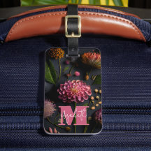Moody Floral Monogramado