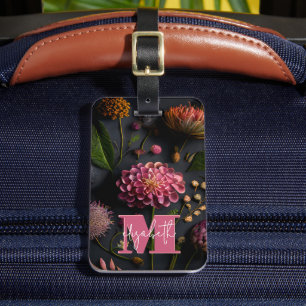 Etiqueta Para Maletas Moody Floral Monogramado
