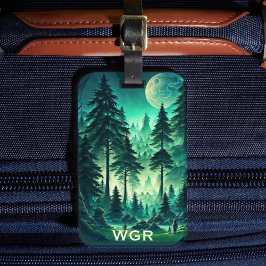 Etiqueta Para Maletas Moonlit Forest 
