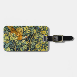 Etiqueta Para Maletas Morris Vintage Pheasant Squirrel & Flower Pattern