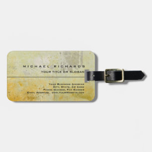 Etiqueta Para Maletas Mortero moderno elegante y único de paredes amaril