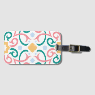 Etiqueta Para Maletas Mosaic/pastel/spring 