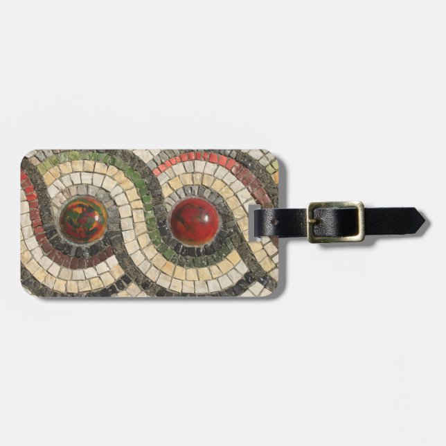 Etiqueta Para Maletas Mosaicos (Frente Horizontal)