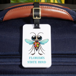 Etiqueta Para Maletas Mosquito en camisa tropical - se puede personaliza