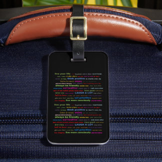 Etiqueta Para Maletas Motivational Quotes Luggage Tag