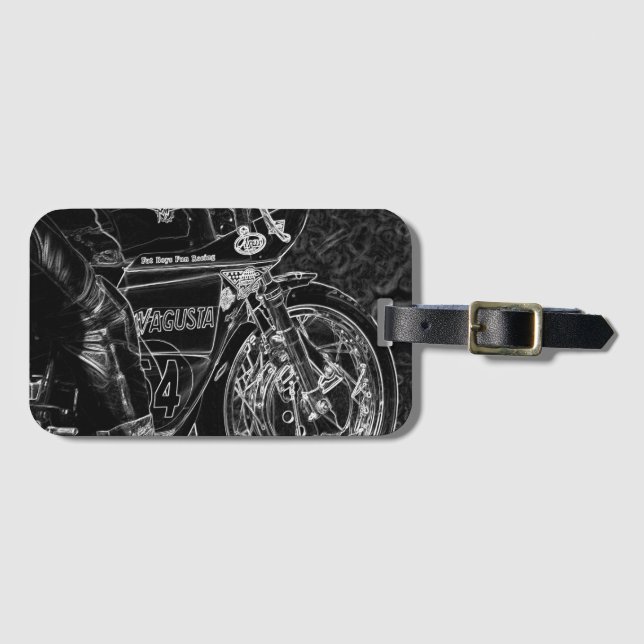 Etiqueta Para Maletas Motocicleta 1 bc ltcna (Anverso horizontal)