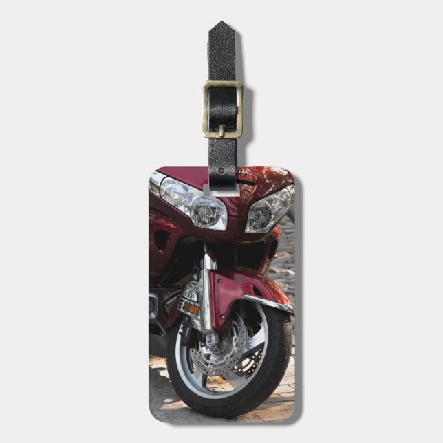 Etiqueta Para Maletas Motocicleta de lujo (Frente Vertical)