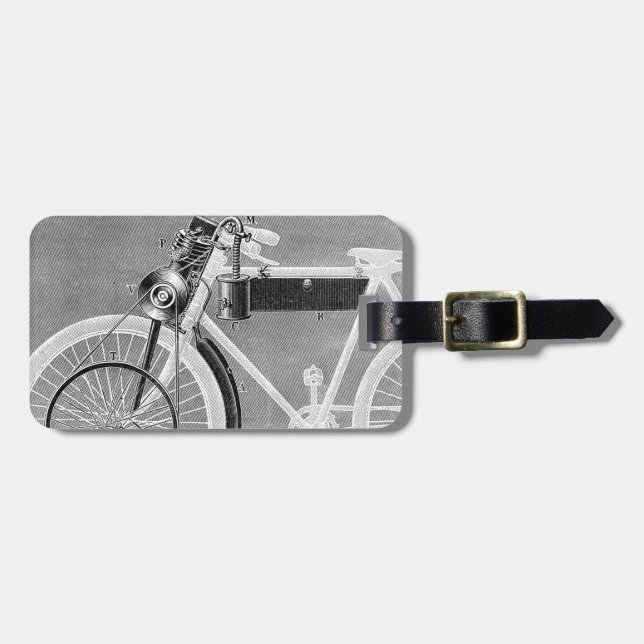 Etiqueta Para Maletas Motocicleta de Werner, 1898 (Frente Horizontal)