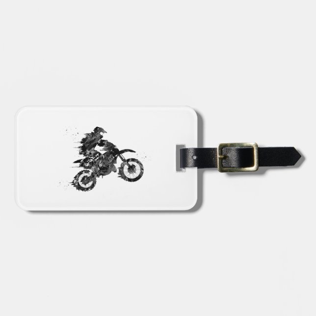 Etiqueta Para Maletas Motocross Dirt Bike (Frente Horizontal)