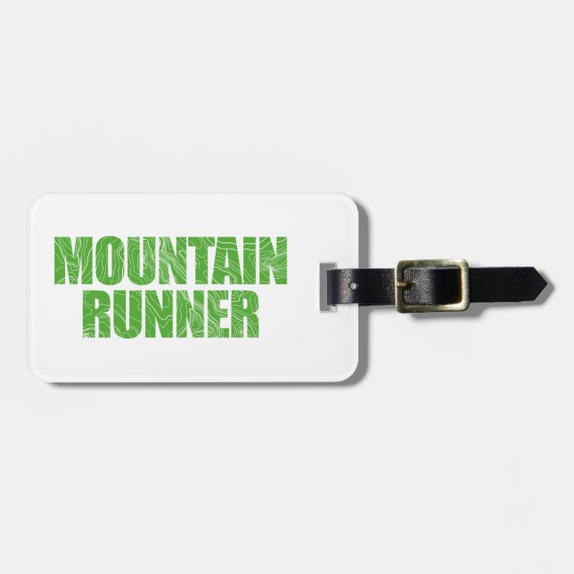 Etiqueta Para Maletas Mountain Runner (Frente Horizontal)
