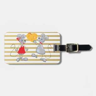 Etiqueta Para Maletas Mouses singulares extravagantes y singulares