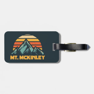 Etiqueta Para Maletas Mt. McKinley Alaska Retro Turquoise