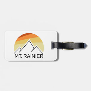 Etiqueta Para Maletas Mt. Rainier Washington Retro