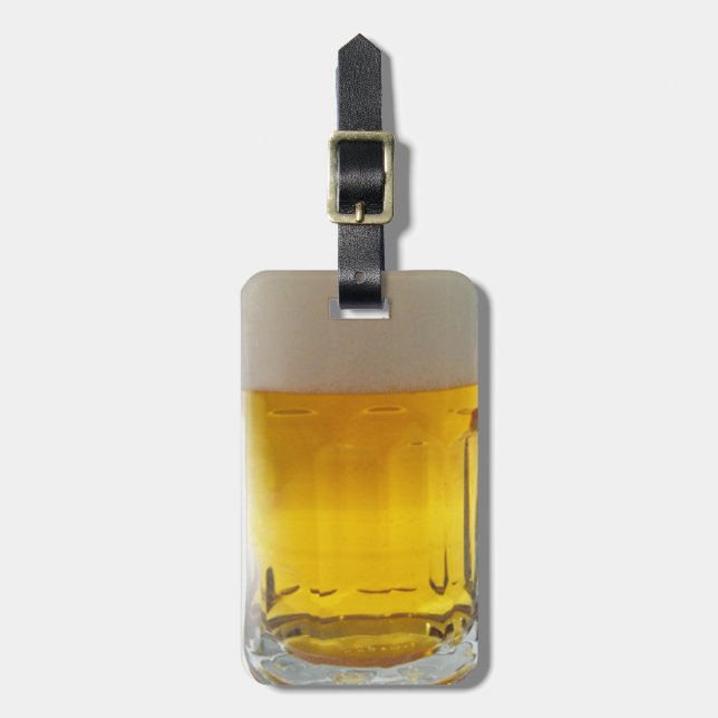 Etiqueta Para Maletas Mug de cerveza (Frente Vertical)