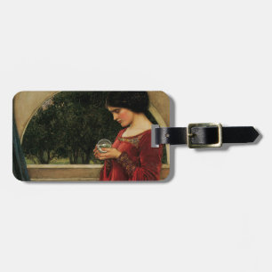 Etiqueta Para Maletas Mujer Bola de Cristal Pintura de Waterhouse