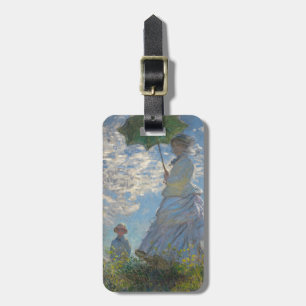 Etiqueta Para Maletas Mujer de Claude Monet con un parasol 1875