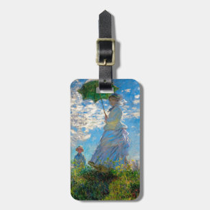 Etiqueta Para Maletas Mujer Monet Paraguas Impresionismo