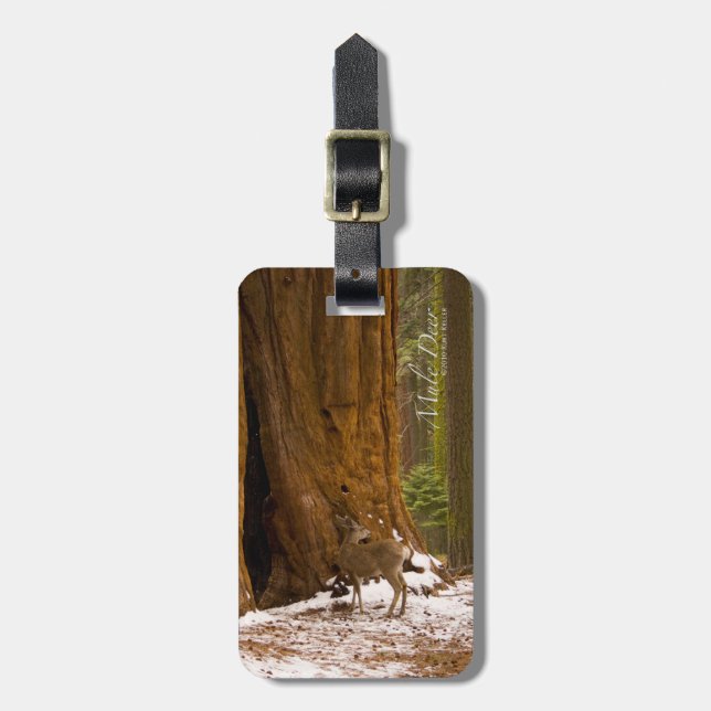 Etiqueta Para Maletas Mule Deer (Frente Vertical)