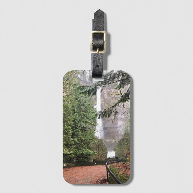 Etiqueta Para Maletas Multnomah Falls, OR (Anverso vertical)