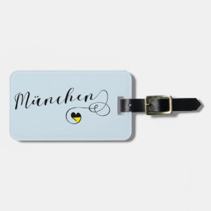 Etiqueta Para Maletas München Heart Lumalett Tag Template, Munich