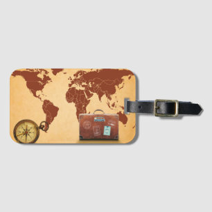 Etiqueta Para Maletas Mundo