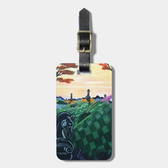 Etiqueta Para Maletas Mundo Del Ajedrez  (Frente Vertical)