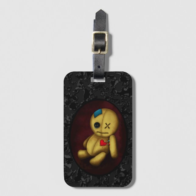 Etiqueta Para Maletas Muñeca de trapo Voodoo (Anverso vertical)