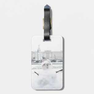 Etiqueta Para Maletas Muñeco de nieve Londres del Buckingham Palace