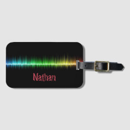 Etiqueta Para Maletas Música de audio con sonido arco iris