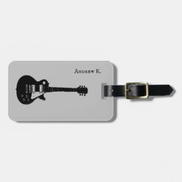 Etiqueta Para Maletas Música de guitarra de black rock de viaje