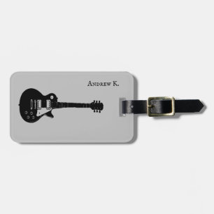 Etiqueta Para Maletas Música de guitarra de black rock de viaje