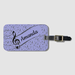 Etiqueta Para Maletas Música Negra personalizada