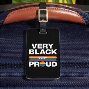 Etiqueta Para Maletas Muy Negro Muy Orgulloso Orgullo Gay Negro Orgullo 