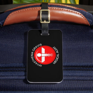 Etiqueta Para Maletas MYASTHENIA GRAVIS Medical Alert