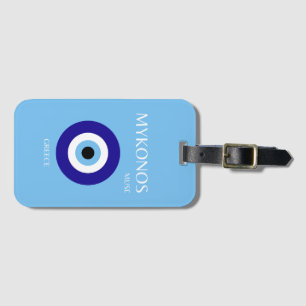 Etiqueta Para Maletas Mykonos Muse, azul