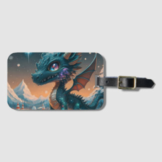 Etiqueta Para Maletas Mystical Chibi Dragon Winscape