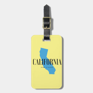 Etiqueta Para Maletas Nacido y Criado en California