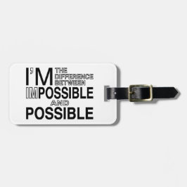 Etiqueta Para Maletas Nada imposibles