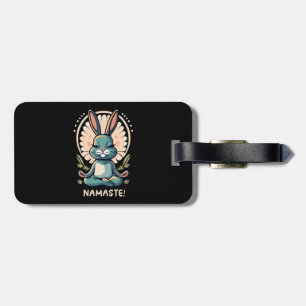 Etiqueta Para Maletas namaste conejo yoga conejo meditación