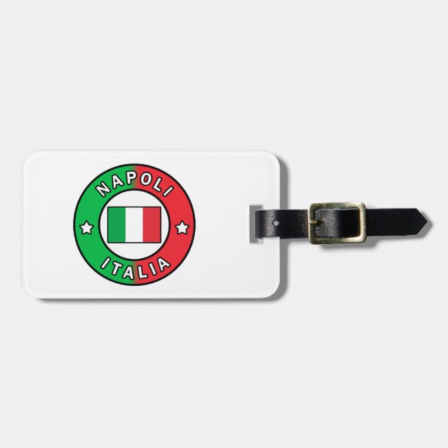 Etiqueta Para Maletas Napoli Italia (Frente Horizontal)