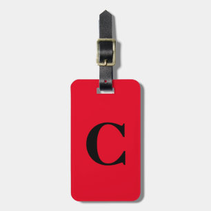 Etiqueta Para Maletas Naranja brillante color rojo Personalizado de nomb