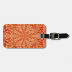 Etiqueta Para Maletas Naranja Burst