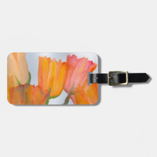 Etiqueta Para Maletas Naranja Citrus Tulips