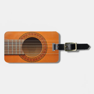 Etiqueta Para Maletas naranja de guitarra clásica