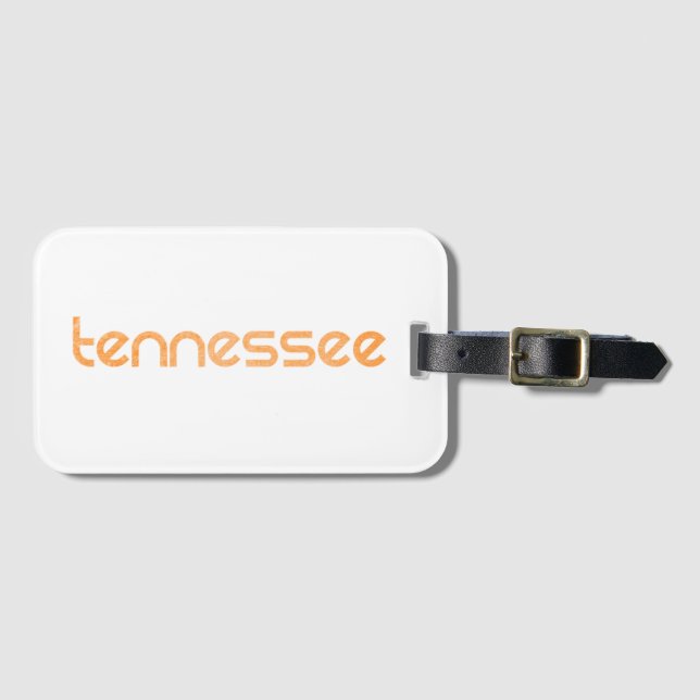 Etiqueta Para Maletas Naranja de Tennessee (Anverso horizontal)