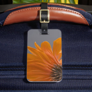 Etiqueta Para Maletas Naranja Gerber Daisy Flower