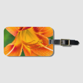 Etiqueta Para Maletas Naranja Lily