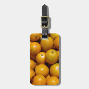 Etiqueta Para Maletas Naranjas naranja del mercado de fruta de Florida
