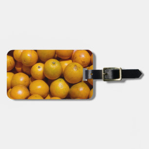 Etiqueta Para Maletas Naranjas naranja del mercado de fruta de Florida