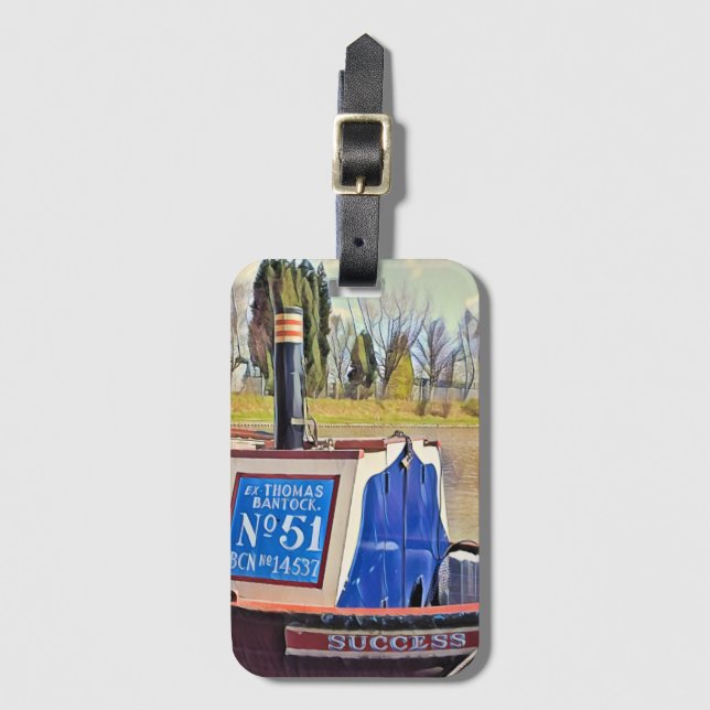 ETIQUETA PARA MALETAS NARROWBOATS (Anverso vertical)
